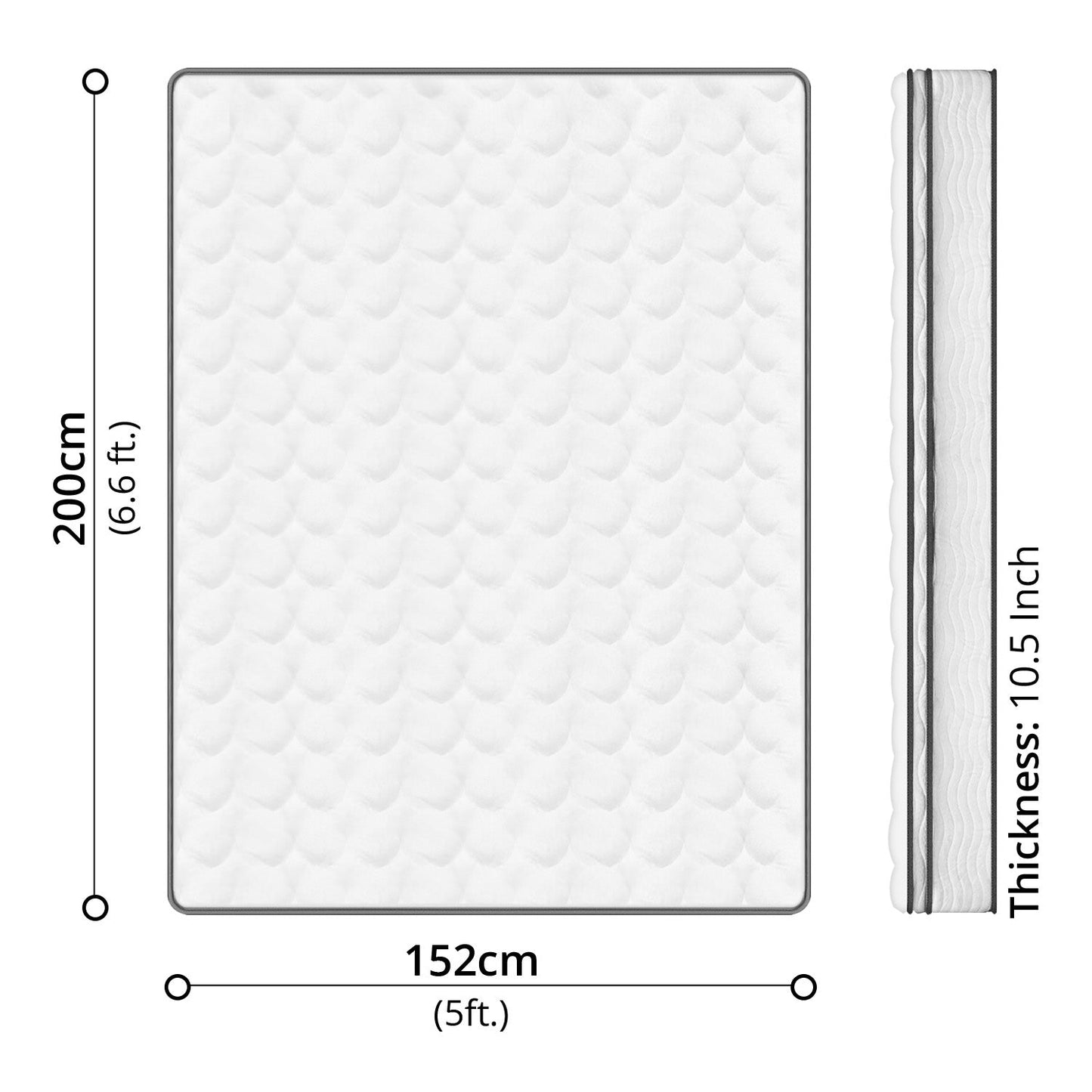 EON Pocket Spring Mattress Queen (152 x 200cm)