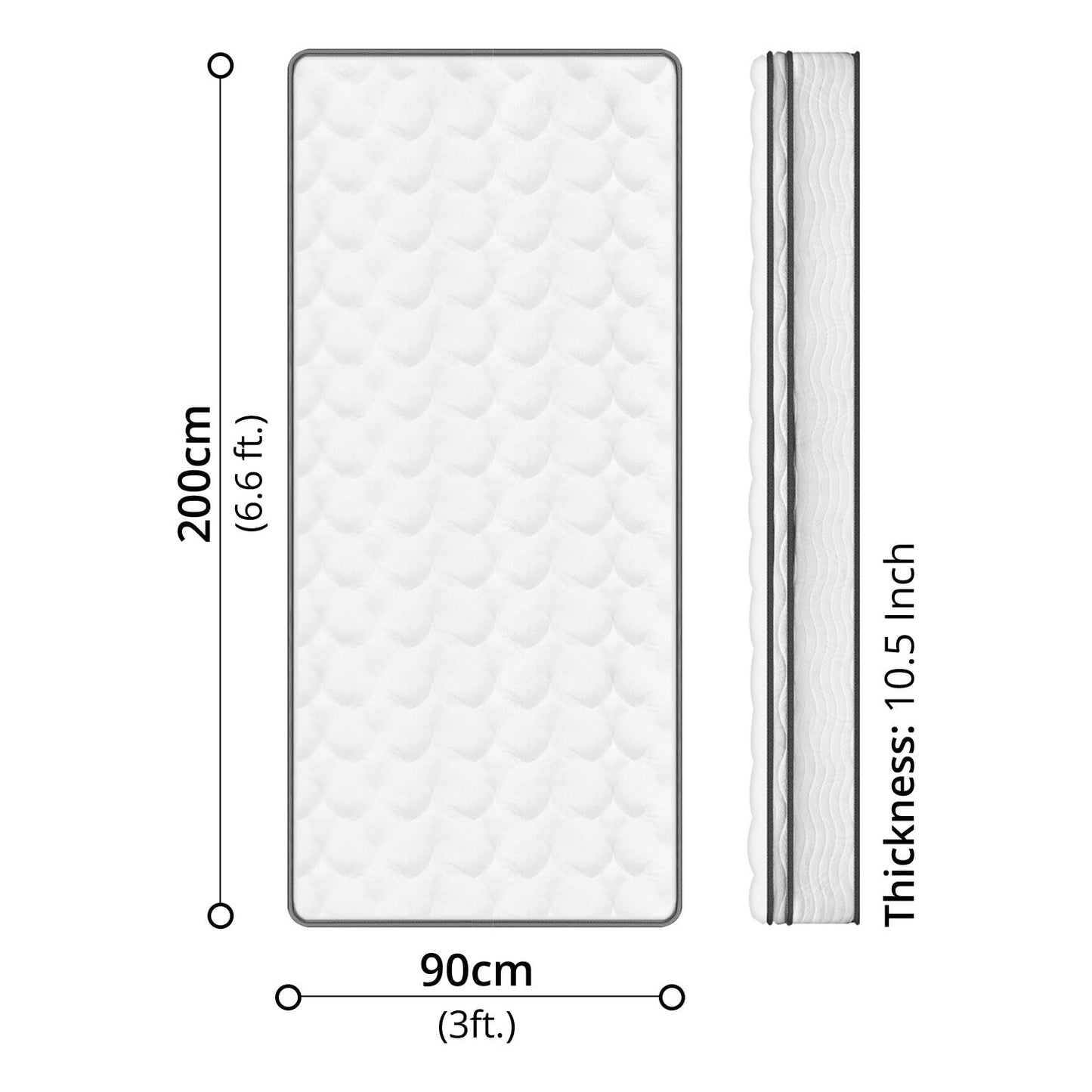 EON Pocket Spring Mattress Sinlge (90 x 200cm)