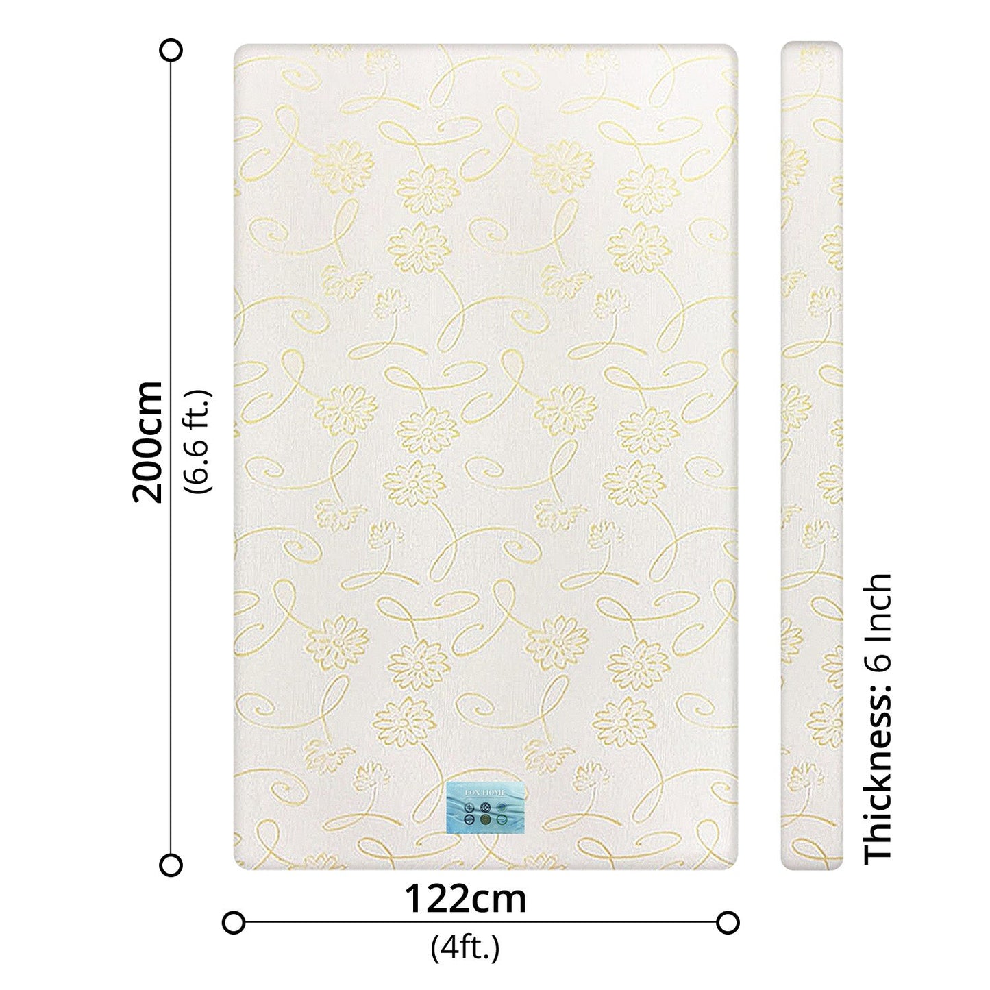 EON - FIRM FOAM MATTRESS - DOUBLE 6 INCH (4 x 6.6)