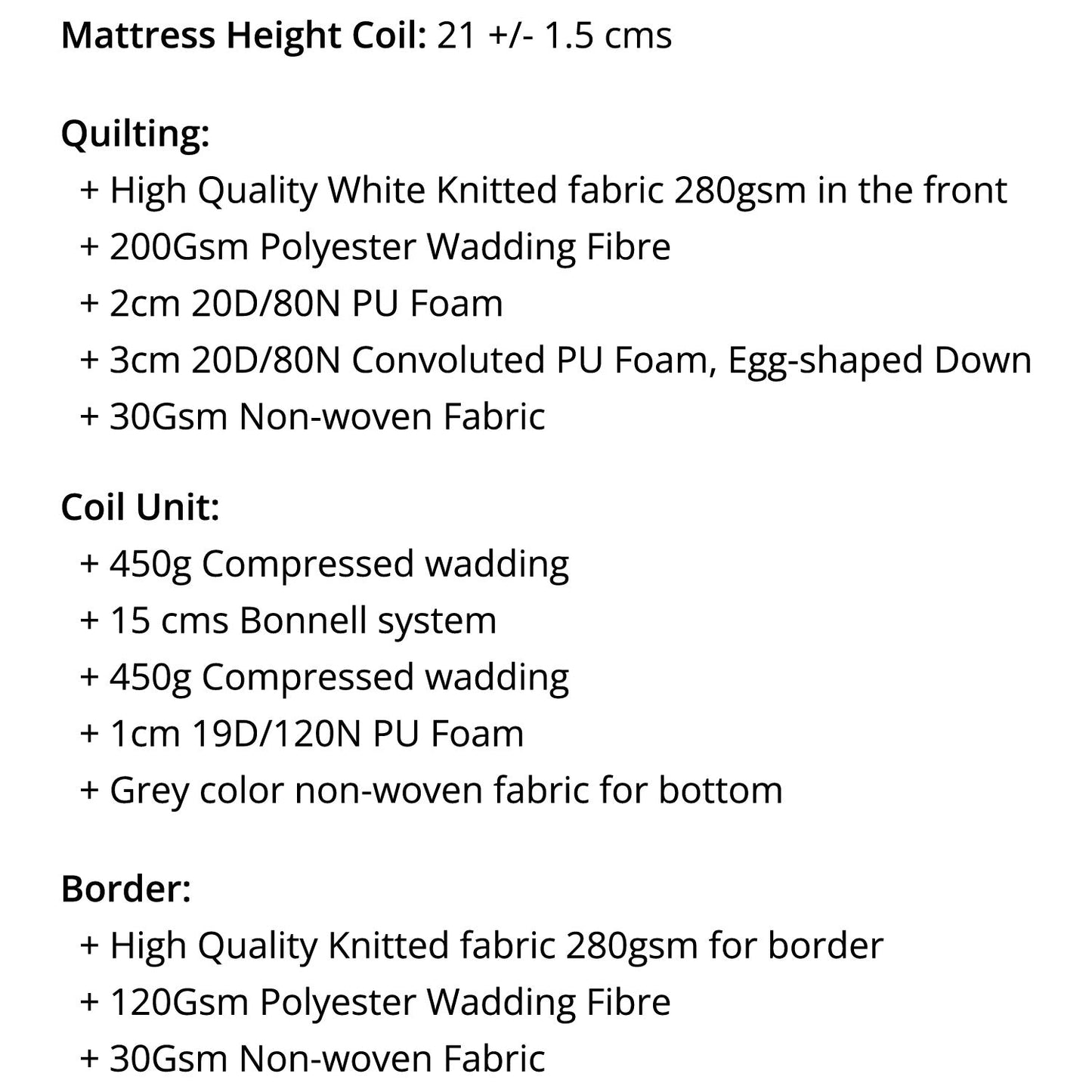 SLEEMON Bonnell Spring Mattress Double - 47472
