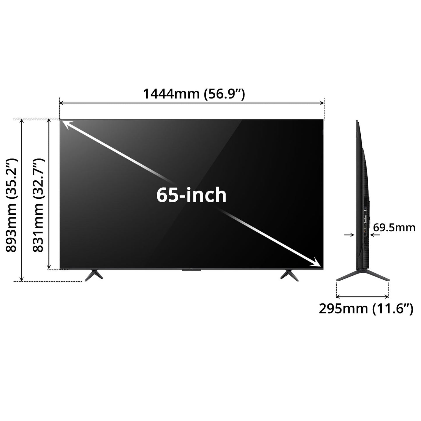 TCL Quantum DOT Google TV 65inch