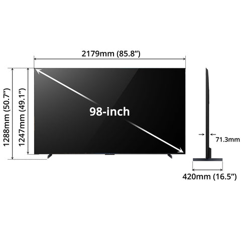 TCL Quantum DOT Google TV 98inch