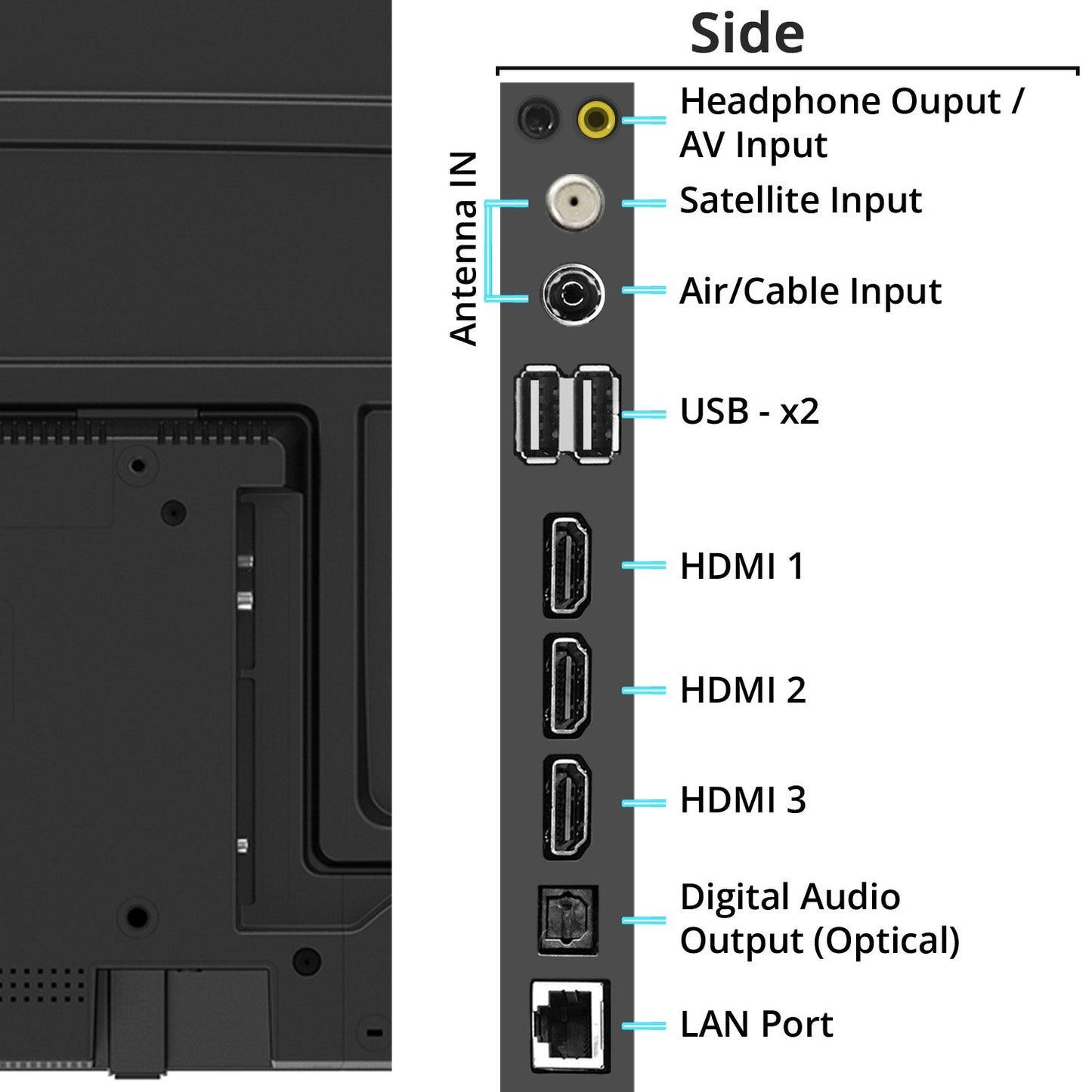 SKYWORTH UHD 4K smart wifi Google TV 50inch