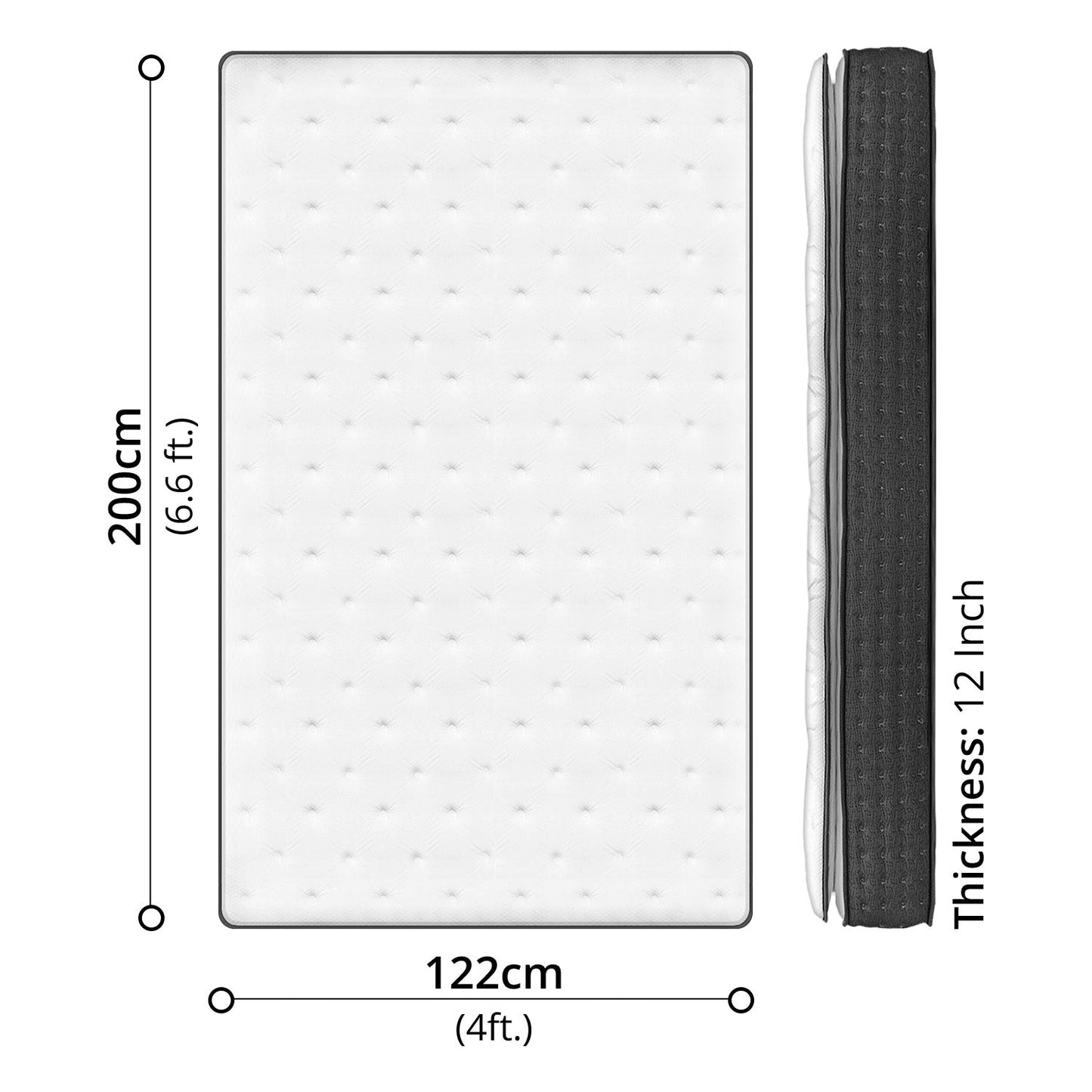EON Hotel Spring Mattress Double (122 x 200cm)