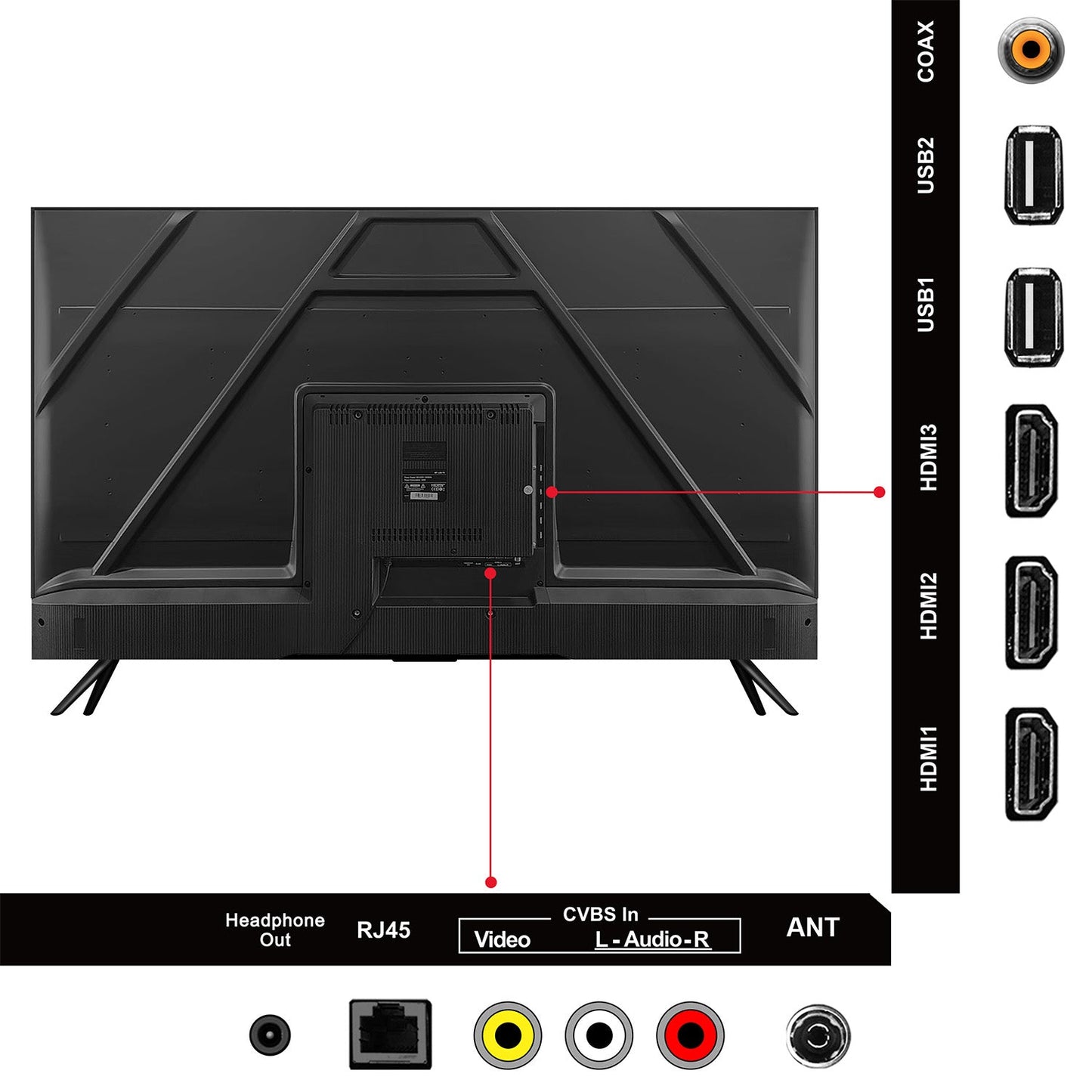 TECTIMO 4K UHD SMART TV 55 INCH TV - 58369