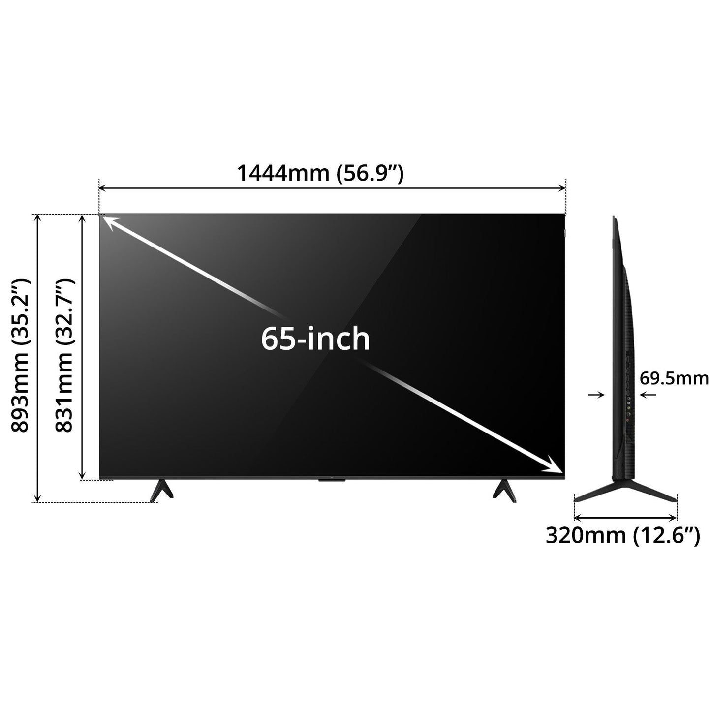 TCL Quantum DOT Google TV 65inch