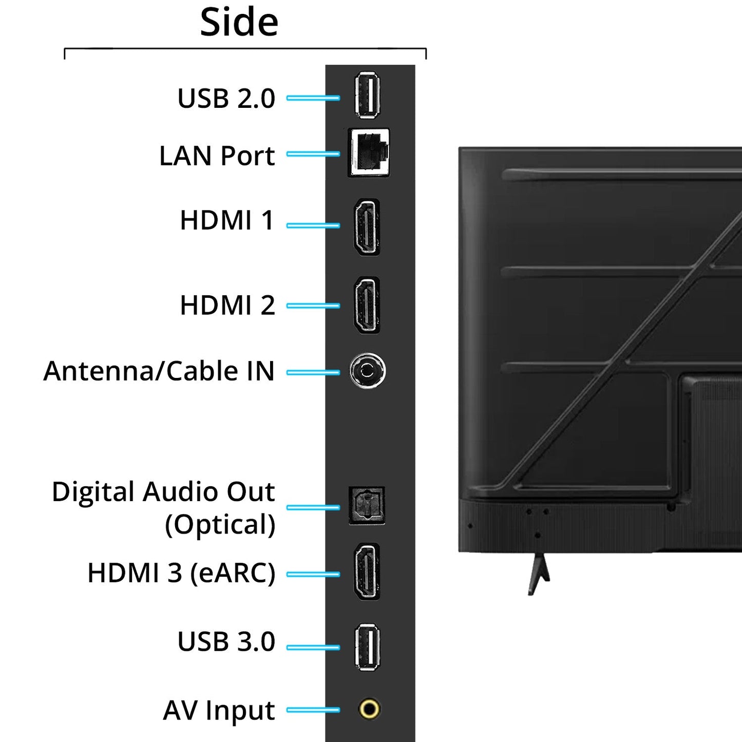 TCL UHD 4K smart wifi Google TV 75inch