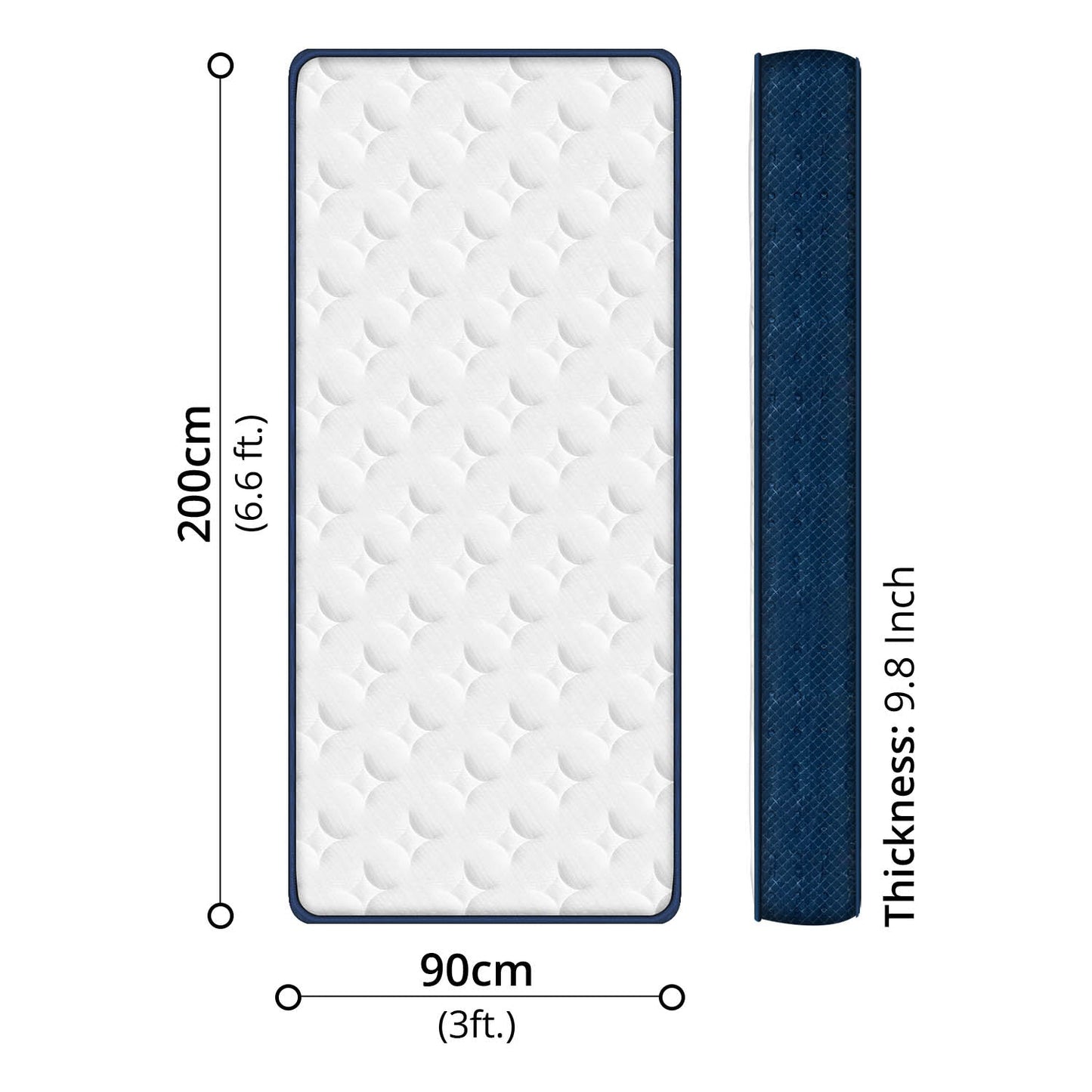 A-VALUE Pocket Spring Mattress Single (90 x 200cm)