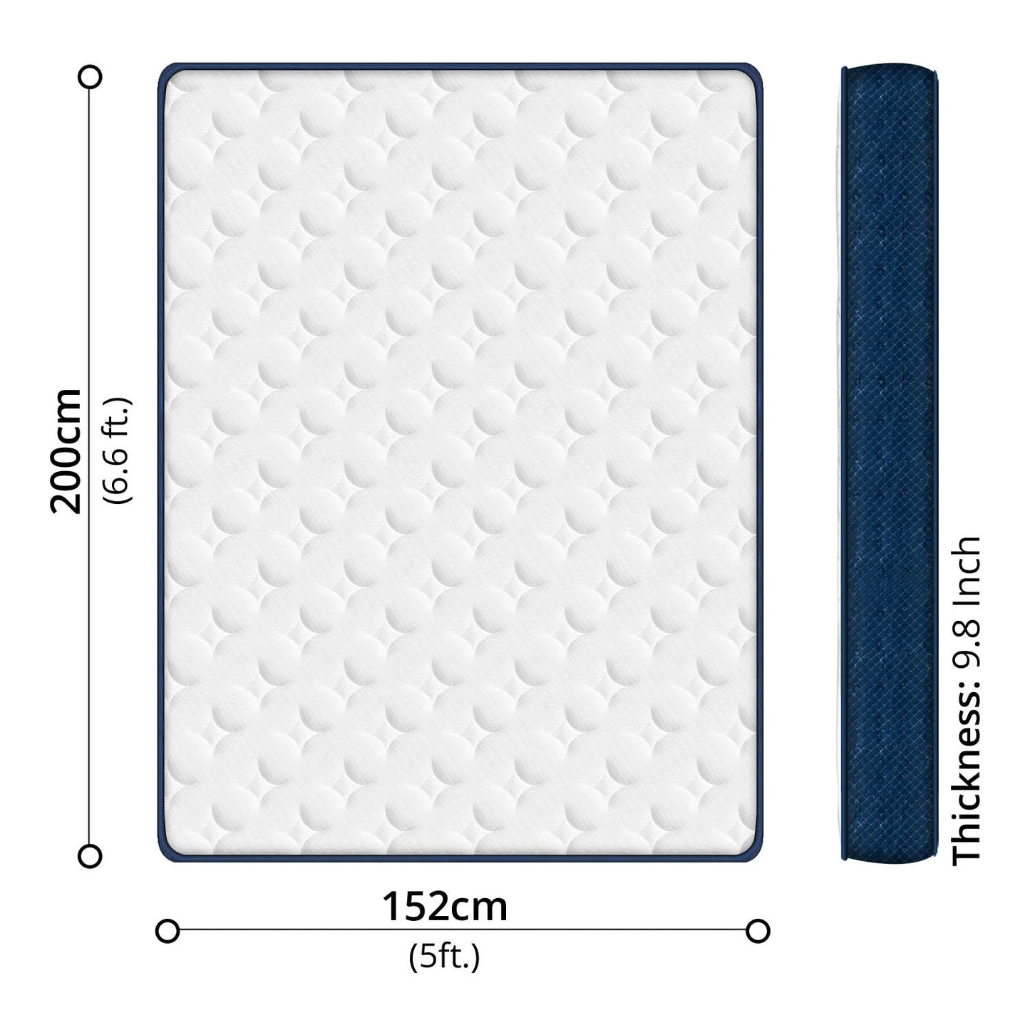 A-VALUE Pocket Spring Mattress Queen (152 x 200cm)