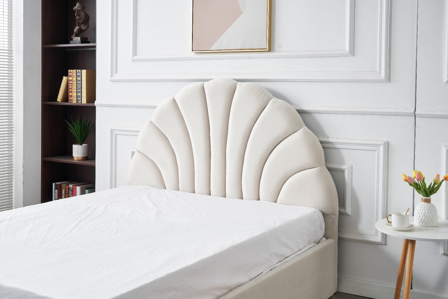 RIFA Lunar White Storage Bed Queen