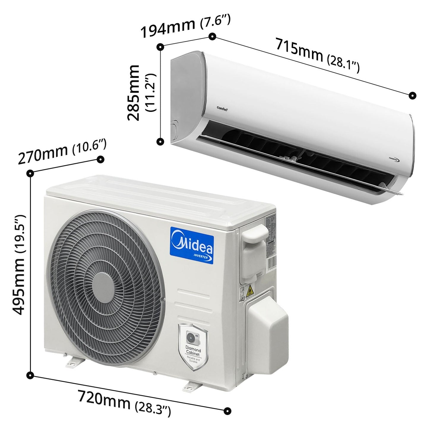 MIDEA 24000 BTU AC INVERTER FOREST SERIES