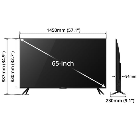 TECTIMO 4K UHD SMART TV 65 INCH TV - 58370