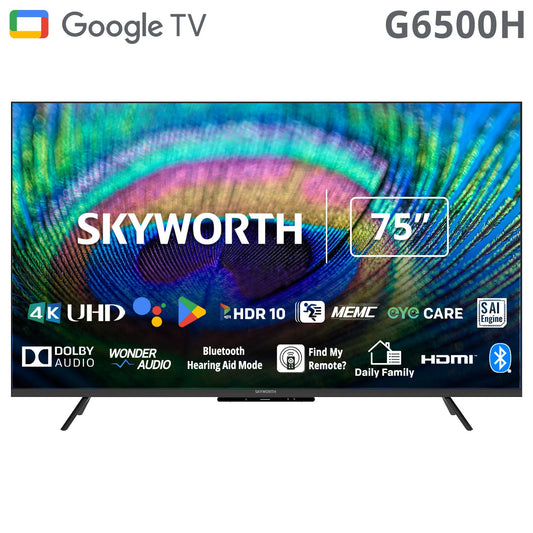 SKYWORTH UHD 4K smart wifi Google TV 75inch