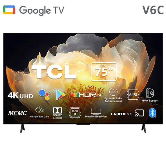 TCL UHD 4K smart wifi Google TV 75inch