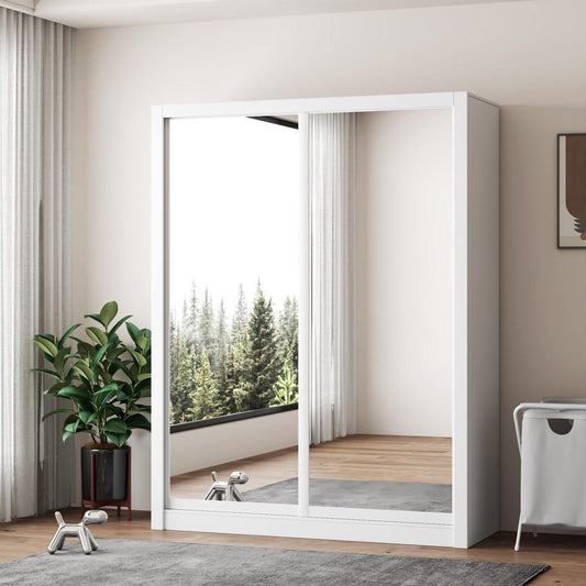 RIFA Full Mirror Sliding Door Wardrobe