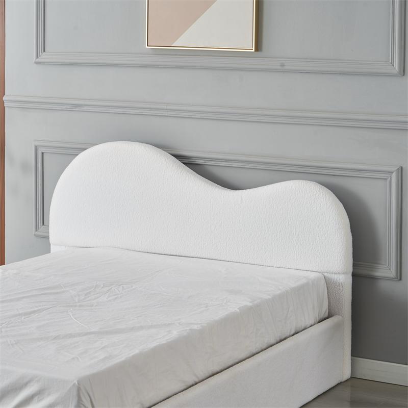 RIFA Fluffy Cloud White Storage Bed Queen