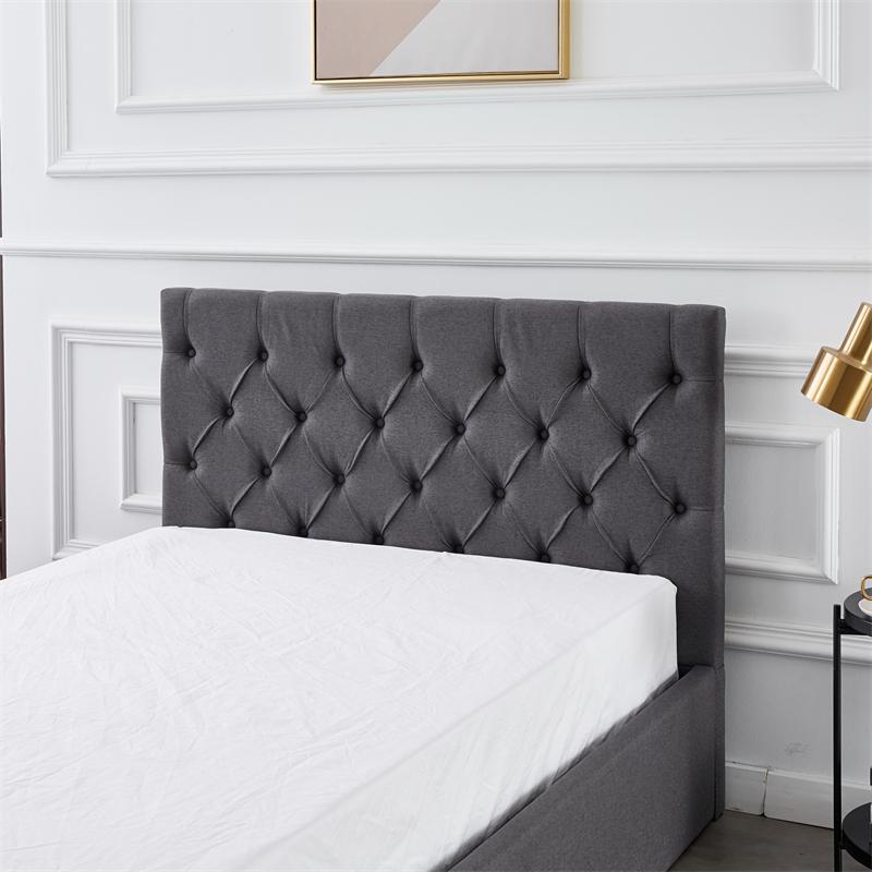 RIFA Grey Storage Bed Double