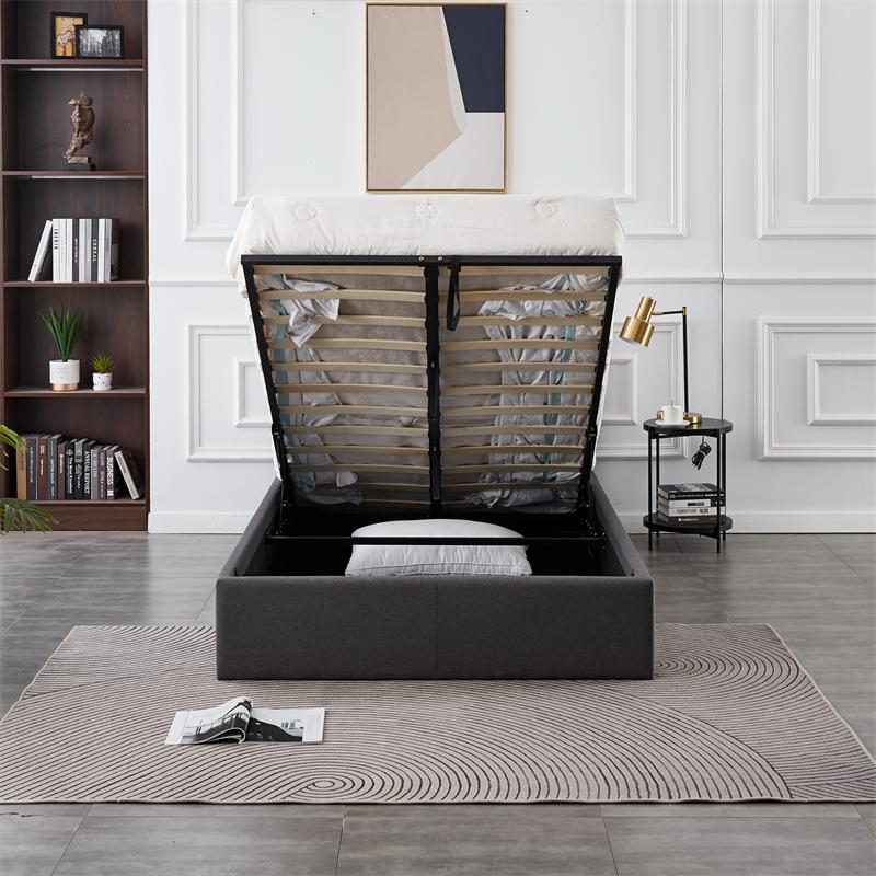 RIFA Grey Storage Bed Double