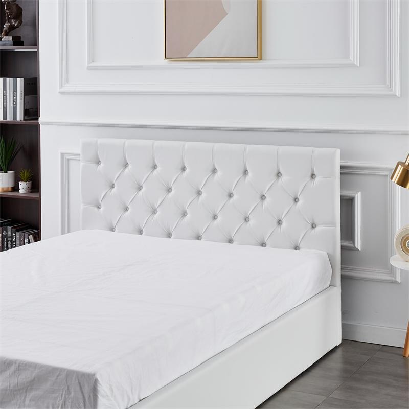 RIFA White PU Storage Bed Queen 6.3