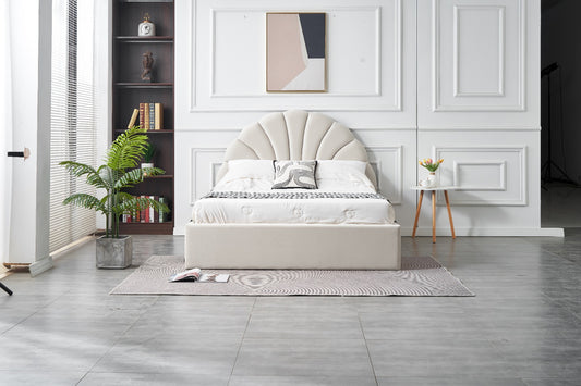 RIFA Lunar White Storage Bed Queen