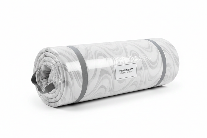 rolled mattress
